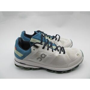 On Running CloudSurfer Shoes Mens Size 7.5 White Blue Athletic Sneakers Trainers